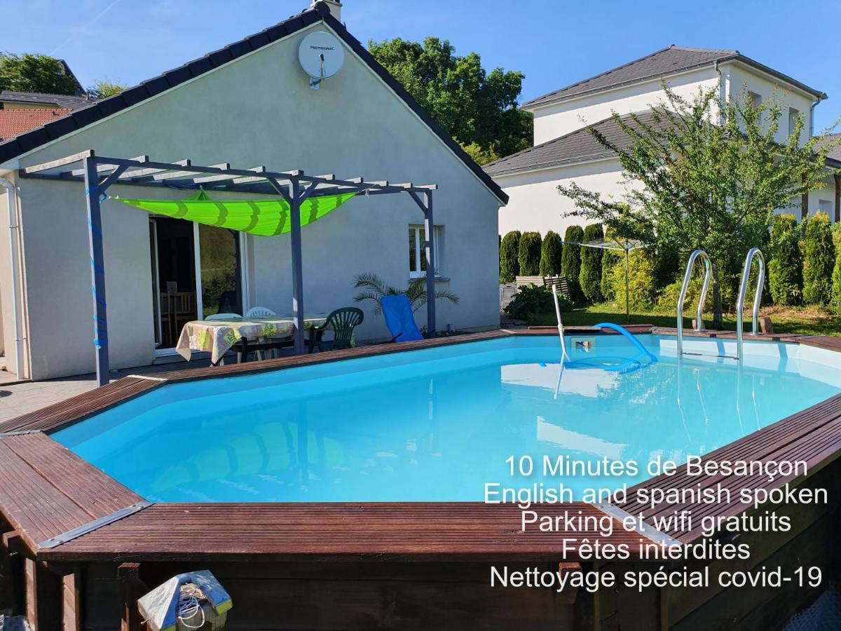2 Vraies Chambres Privees Au Calme Dans Villa De Campagne Plain-Pied 105M2 Avec Piscine A Montfaucon Montfaucon  Eksteriør billede